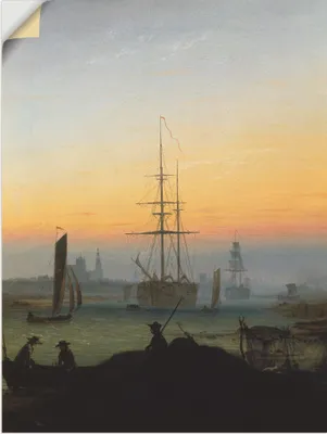 Produktbild von ARTland Wandbild, selbstklebend Hafen von Greifswald. Größe: 60x80 cm