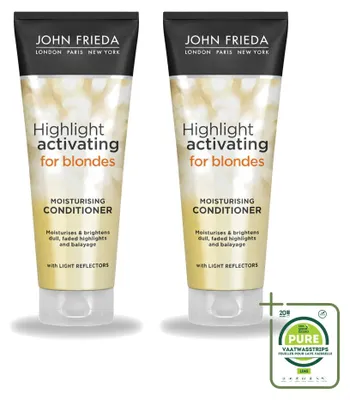 Obrázek produktu pro 2 kusy kondicionéru John Frieda Sheer Blonde pro zesvětlení vlasů - 250 ml - balení