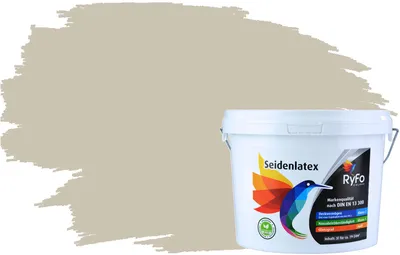 Produktbild von RyFo Colors Seidenlatex Trend Grautöne Lichtgrau 3l - bunte Innenfarbe, weitere Grau Farbtöne und Größen erhältlich