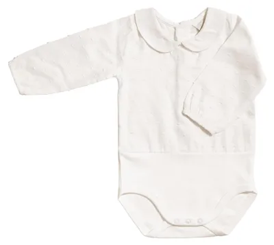 Productafbeelding van BABIDU langarmige babyromper gemaakt van 100% Plumetti-katoen, babyromper voor pasgeborenen