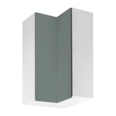 Produktbild von Eckhängeschrank 60x60 cm Küchenschrank Küchenhängeschrank, Sorento G60N2 Weiß/Grün
