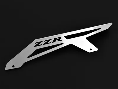 Obrázek produktu pro Ochranný kryt řetězu kompatibilní s Kawasaki ZZR600 BJ 1990-08 Logo silver