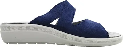 Imagen del producto de Zapatos de mujer Rohde RIVELLA, zapatillas de estar por casa, sandalias, color azul, para uso diario