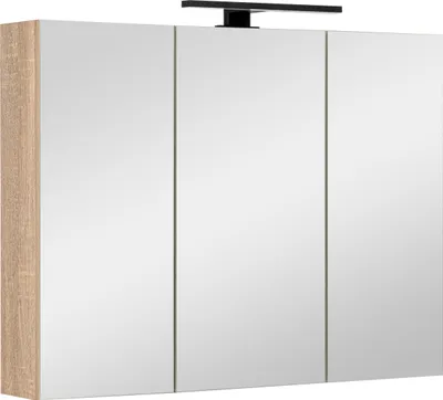 Zdjęcie produktu dla Szafka łazienkowa z lustrem oświetleniem lampką led lustrzana wisząca 80 cm