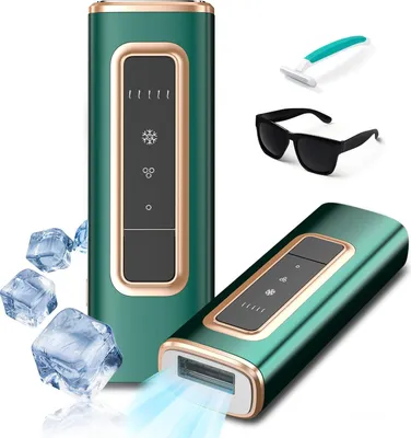 Produktbild von OKWISH Laser Haarentfernung, IPL Geräte Haarentfernung Zuhause, 999,999 Lichtimpulse, Dauerhafte Schmerzlos Haarentfernung Haarentfernungsgerät