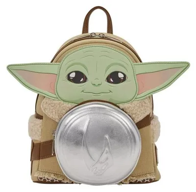 Produktbild von Star Wars: The Mandalorian von Loungefly – Mini-Rucksack mit Grogu & Anzellan