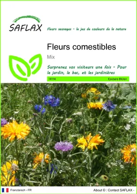 Image de SAFLAX  - Fleurs comestibles - 1000 graines - Mix