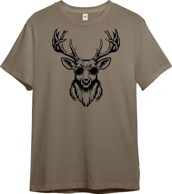 Produktbild von PAULGOS Herren T-Shirt "Hirschkopf mit Sonnenbrille"