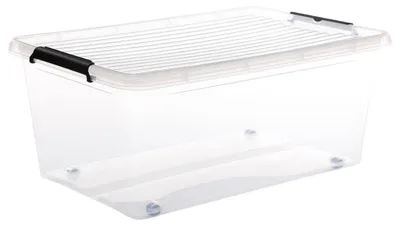 Produktbild von 5five - transparente Kunststoffbox 40l "clip