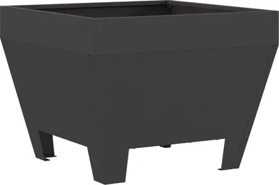 Produktbild von Möbel Feuerstelle Quadrat Schwarz 50x50x30 cm Stahl - Feuerkörbe & -schalen 858942