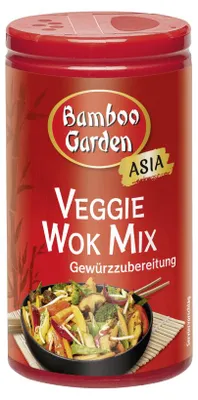 Produktbild von Bamboo Garden Gewürzmischung Veggie Wok Mix mit feiner Schärfe für authentischen asiatischen Geschmack