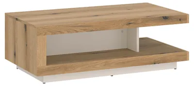 Produktbild von Wohnzimmer Couchtisch mit 105 cm Breite in Kaschmir und Eiche - CARMONA-129