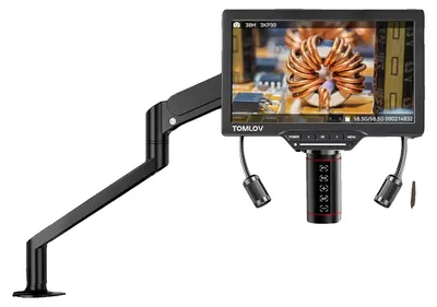 Obrázok produktu pre Digitálny mikroskop, rozlíšenie 3K, zväčšenie 1500x - 3000x, 7-palcový displej, výstup HDMI, automatické zaostrovanie
