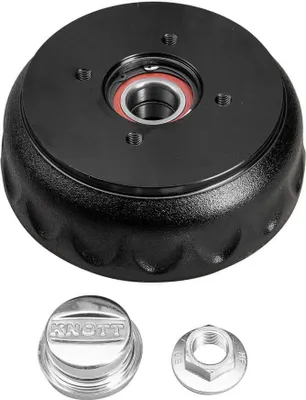 Produktbild von KNOTT Bremstrommel 200x50 mit Radlager 4x100 für PKW-Anhänger