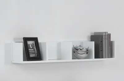 Produktbild von FMD Möbel POINT 4 Wandregal - weiß - Maße: 92 cm x 16,5 cm x 17 cm; 206-004