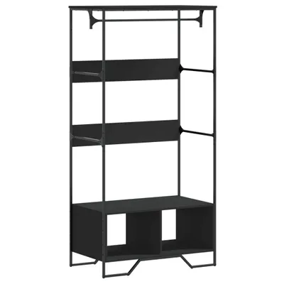Obrázok produktu pre Šatník čierny 90x50x180 cm kompozitné drevo