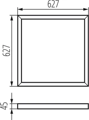 Produktbild von Kanlux ADTR 6262 W Montagerahmen Weiß 33432
