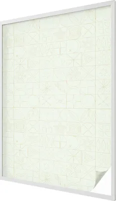 Obrázok produktu pre Vitrážová fólia na okno - 146x100 cm - vitrážový vzor - nepriehľadná dekoratívna fólia na ochranu súkromia - samolepiaca, UV ochrana - geometrická mozaika