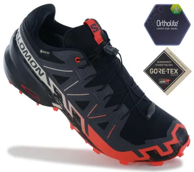 Zdjęcie produktu dla Salomon Speedcross 6 GTX - GORE-TEX - Męskie buty do trail running, buty do biegania, kolor: czarny, numer modelu: 492260, rozmiar EU: 40 2/3, rozmiar UK: 7