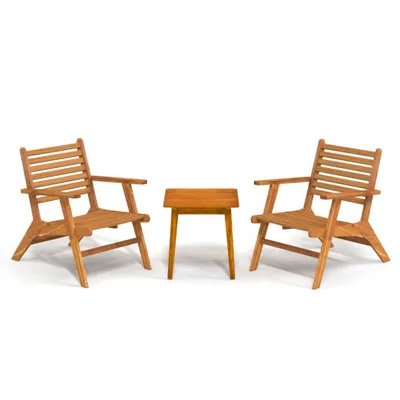 Obrázok produktu pre vidaXL 3-dielny bistro set z masívneho dreva akácie