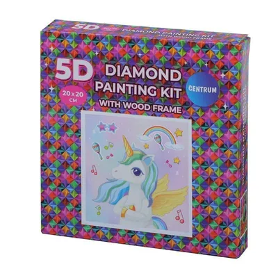 Produktbild von Diamant gerahmtes Mosaik - Pony 20x20 89773