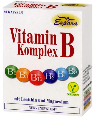 Produktbild von Espara Vitamin B-Komplex Kapseln, 60 St. Kapseln