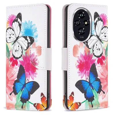 Produktbild von Für Honor 200 Kunst-Leder Book Wallet Handy Tasche Motiv 2 Hülle Etuis Schutz