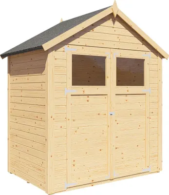 Produktbild von Bertilo Gerätehaus Sylt 1/2/3 - 14 mm naturbelassen Sylt 1 180x121 cm
