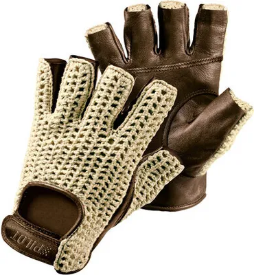 Produktbild von PILOT Fahrhandschuhe halber Finger - M - Braun