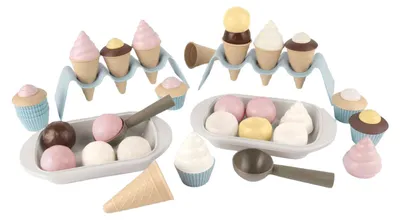 Produktbild von Dantoy Cupcake- und Eiscreme-Set, 54-teilig.