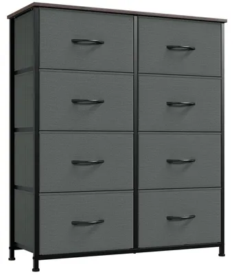 Obrázok produktu pre Komoda s 8 zásuvkami na látky, farba: antracitová, rozmer: 80 x 93 x 30 cm