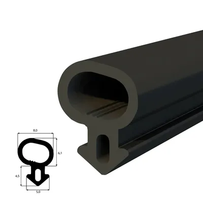 Produktbild von DQ-PP Fensterdichtung Gummidichtung Dichtung Fenster Länge: 100cm ; UOS-232