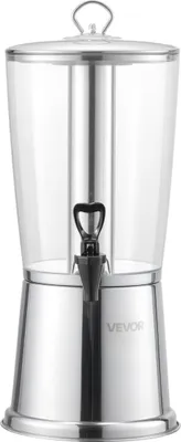 Image de Distributeur de boissons Distributeur de boissons 8 L pour fêtes avec robinet et compartiment à glaçons