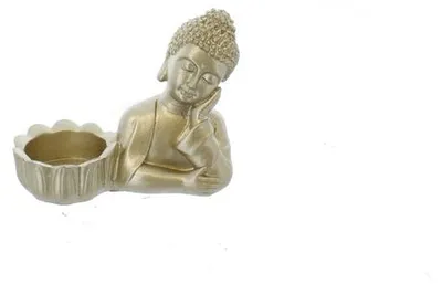 Produktbild von Buddha Teelichthalter - gold - ca. 13 x 6 x 10 cm