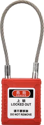 Obrázok produktu pre Inžiniersky bezpečnostný visiaci zámok Lano Dlhý lúč Lockout Tag Out Izolačný zámok