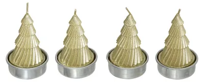 Produktbild von Weihnachtsbaumförmige Teelichtkerzen, 4er-Set