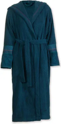 Produktbild von Pip Studio Soft Zellig Bademantel Farbe Dunkelblau Größe M