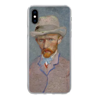 Produktbild von MuchoWow® Handyhülle Schutzhülle Hülle für iPhone Xs Selbstporträt - Vincent van Gogh Silikon Softcase Handy Hülle - Handytasche