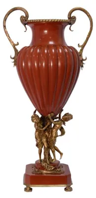 Image de Casa Padrino Vase baroque en porcelaine avec 2 poignées - Collection de luxe