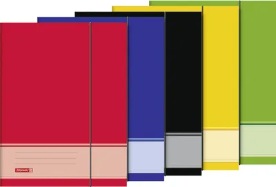 Produktbild von Sammelmappe Uni A4  farbig sortiert Gummizug Packung mit 10 Stück