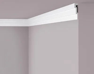 Immagine prodotto di Cornice a soffitto NMC M1 NOMASTYL Noel Marquet Battiscopa decorativo Battiscopa decorativo moderno colore bianco 2 m