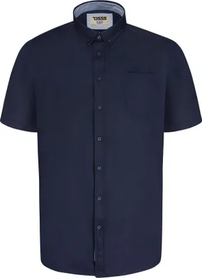 Image de Duke - "D555 James" chemise pour homme à manches courtes DC461 (3XL) (Bleu marine)