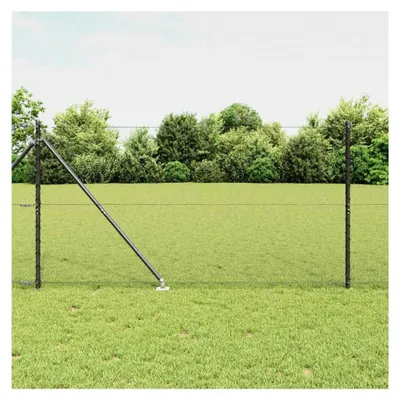 Produktbild von Zaunpfosten Grau 25 x 1,2 m (13 mm Maschen) Stahl Gartenzaun für Hundezaun, Weidezaun, Gartenzaun und Hühnerzaun