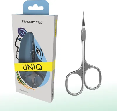 Produktbild von Nagelhautschere STALEKS UNIQ SQ-20/4, asymmetrische Griffe, Klinge klassisch gebogen