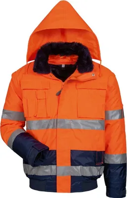 Produktbild von Elysee Warnschutz-Pilotenjacke Volker M orange/marine