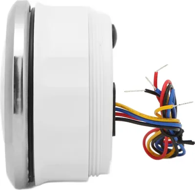 Image de Compte-tours à aiguille 85 mm, 0-3000 tr/min, rétroéclairage réglable 7 couleurs pour générateur de moteur de voiture/bateau, 9-32 V CC, blanc