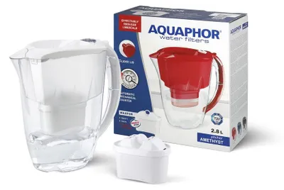 Immagine prodotto di AQUAPHOR Aquaphor Amethyst MF+ vedensuodatuskannu, 2,8 L, valkoinen