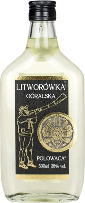 Produktbild von Wodka Polowaca Litworówka Góralska (EngelwurzWodka) 0,5L | Flavoured Vodka , Aromatisierter Wodka |500 ml | 38% Alkohol | Mundivie | Geschenkidee | 18+