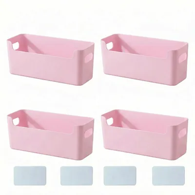 Produktbild von Elzusha – Set aus 4 Aufbewahrungsboxen mit Griff, 24 x 17 x 10 cm