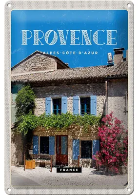 Produktbild von Blechschild Reise 20x30cm Provence alpes-cote d´azur Altstadt